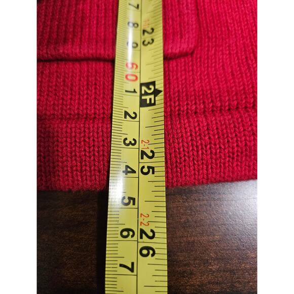 Vintage Lizsport Embroidered Emblem Red Button Cardigan Size S Liz Claiborne - Picture 6 of 6